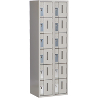 Casiers robustes Concorde, 6 niveaux, Bloc de 2, 24" x 18" x 72", Acier, Gris, Soud&eacute; (assembl&eacute;) FMT Sales Ltd