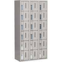 Concorde Heavy-Duty Lockers, 6 -tier, Bank of 3, 36" x 18" x 72", Steel, Grey, Welded (Assembled) FMT Sales Ltd
