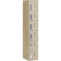 Casiers robustes Concorde, 6 niveaux, 12" x 18" x 72", Acier, Beige, Soud&eacute; (assembl&eacute;) FMT Sales Ltd