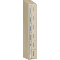 Casiers robustes Concorde, 6 niveaux, 12" x 18" x 78", Acier, Beige, Soud&eacute; (assembl&eacute;) FMT Sales Ltd
