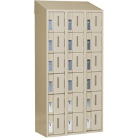 Concorde Heavy-Duty Lockers, 6 -tier, Bank of 3, 36" x 18" x 78", Steel, Beige, Welded (Assembled) FMT Sales Ltd
