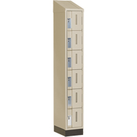 Casiers robustes Concorde, 6 niveaux, 12" x 18" x 82", Acier, Beige, Soud&eacute; (assembl&eacute;) FMT Sales Ltd