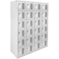 Clean Line Lockerettes, 6 -tier, Bank of 4, 18" x 72" x 12", Steel FMT Sales Ltd