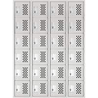 Clean Line Lockerettes, 6 -tier, Bank of 4, 18" x 72" x 12", Steel FMT Sales Ltd