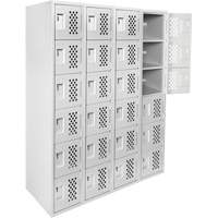 Clean Line Lockerettes, 6 -tier, Bank of 4, 18" x 72" x 12", Steel FMT Sales Ltd