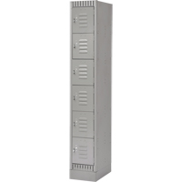 Casiers, 6 niveaux, 12" x 18" x 76", Acier, Gris, D&eacute;mont&eacute; FMT Sales Ltd