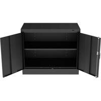 Armoire standard &agrave; hauteur de bureau, Acier, 30" h x 36" la x 18" P, Noir FMT Sales Ltd