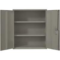 Armoire de rangement Lo-Boy, Acier, 2 Tablettes, 40" h x 36" la x 18" P, Gris FMT Sales Ltd