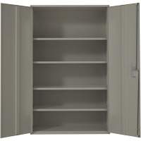 Armoire de rangement Hi-Boy tr&egrave;s large, Acier, 4 Tablettes, 72" h x 48" la x 24" P, Gris FMT Sales Ltd