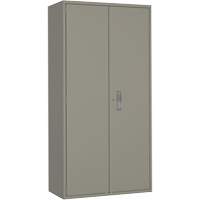 Armoire garde-robe, Acier, 36" la x 18" p x 72" h, Gris FMT Sales Ltd