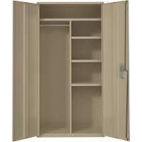 Armoire de rangements combin&eacute;s, Acier, 6 Tablettes, 72" h x 36" la x 18" P, Beige FMT Sales Ltd