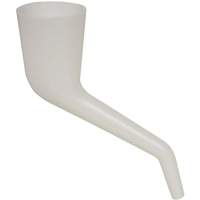 Entonnoir translucide &agrave; angle droit, Plastique FMT Sales Ltd
