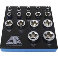 Jeu de douilles TORX EPR &agrave; 5 pans, 16 Morceaux, Prise de 1/4"/3/8"/1/2" FMT Sales Ltd