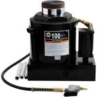 Air Actuated Bottle Jack, 100 Ton(s), Air Hydraulic/Manual Hydraulic, 17-22/25" Raised Height FMT Sales Ltd