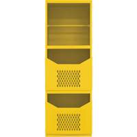 Spill Control Cabinet, 1 Shelves, 72" H x 24" W x 24" D, Steel, Yellow FMT Sales Ltd