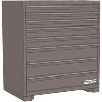 Armoire &agrave; tiroirs modulaire, 8 tiroirs, 30" la x 28" p x 40" h, Gris FMT Sales Ltd