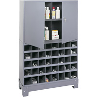 Unit&eacute; de stockage modulaire pour petites pi&egrave;ces, Acier, 0 tiroirs, 33-3/4" x 12-1/4" x 53-1/2", Gris FMT Sales Ltd