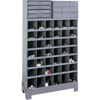 Unit&eacute; de stockage modulaire pour petites pi&egrave;ces, Acier, 13 tiroirs, 33-3/4" x 12-1/4" x 59", Gris FMT Sales Ltd