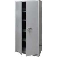 Armoire de rangement, Acier, 4 Tablettes, 66" h x 30" la x 15" P, Gris FMT Sales Ltd