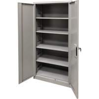Armoire de rangement, Acier, 4 Tablettes, 78" h x 36" la x 24" P, Gris FMT Sales Ltd