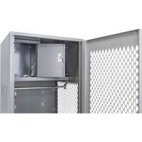 Gear Locker with Door, Steel, 24" W x 24" D x 72" H, Grey FMT Sales Ltd