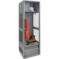 Gear Locker, Steel, 24" W x 24" D x 72" H, Grey FMT Sales Ltd