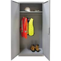 Armoire garde-robe, Acier, 36" la x 18" p x 72" h, Gris FMT Sales Ltd
