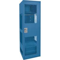 Gear Locker with Door, Steel, 24" W x 18" D x 72" H, Dark Blue FMT Sales Ltd