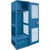 Gear Locker with Door, Steel, 24" W x 18" D x 72" H, Dark Blue FMT Sales Ltd