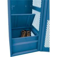 Gear Locker with Door, Steel, 24" W x 18" D x 72" H, Dark Blue FMT Sales Ltd