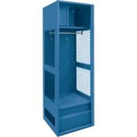 Gear Locker, Steel, 24" W x 18" D x 72" H, Dark Blue FMT Sales Ltd