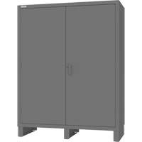 Armoire &agrave; portes encastr&eacute;es standards, Acier, 60" la x 24" p x 78" h, Gris FMT Sales Ltd