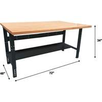 Industrial Modular Workbench, 1000 lbs. Cap., 72" W x 48" D FMT Sales Ltd