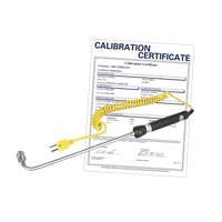Sonde thermocouple de surface &agrave; angle droit avec certificat de calibration, 500 °C (932°F) Temp. max. FMT Sales Ltd