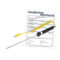 Sonde thermocouple pour l'air/gaz avec certificat de calibration, 900 °C (1652°F) Temp. max. FMT Sales Ltd
