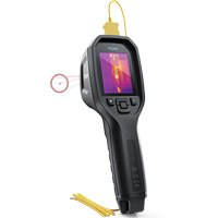 Cam&eacute;ra d'imagerie thermique IR 24:1 avec laser Bullseye et thermocouple de type K, 160 x 120 pixels, -10° - 45°C (14° - 113°F), 70 mK FMT Sales Ltd