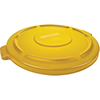 Couvercles ronds Brute, Couvercle plat, Plastique/Poly&eacute;thyl&egrave;ne, Convient aux contenants 22" dia. FMT Sales Ltd