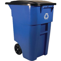 BRUTE&reg; Roll-Out Container, Deskside, Plastic, 50 US gal. FMT Sales Ltd