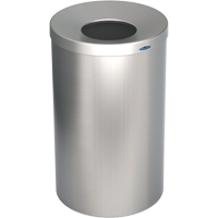 R&eacute;cipient &agrave; d&eacute;chets pour halls, Acier inoxydable, 33 gal. US FMT Sales Ltd