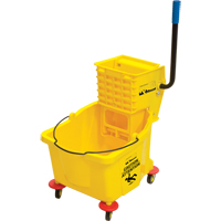 Mop Bucket and Wringer, Side Press, 9.5 US Gal.(38 Quart), Yellow FMT Sales Ltd