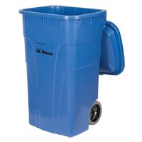 Roll Out Recycling Bin, Curbside, Polyethylene, 65 US gal. FMT Sales Ltd