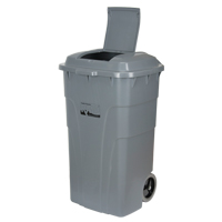 Roll Out Garbage Bin, Polyethylene, 65 US gal. FMT Sales Ltd
