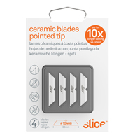 Slice Pointed-Tip Ceramic Box Cutter Blades, Single Style FMT Sales Ltd