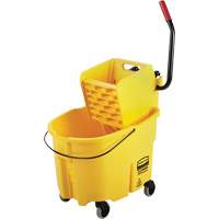 WaveBrake&reg; Mop Bucket & Wringer Combo Pack, Side Press, 8.75 US Gal.(35 Quart), Yellow FMT Sales Ltd