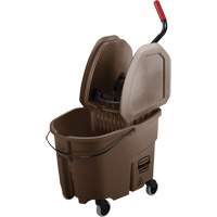 WaveBrake&reg; Mop Bucket & Wringer Combo Pack, Down Press, 8.75 US Gal.(35 Quart), Brown FMT Sales Ltd
