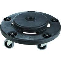 Brute&reg; Quiet Dolly, Polyethylene, Black, Fits: 26-1/2" Dia. FMT Sales Ltd