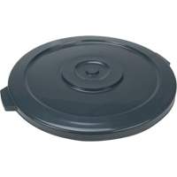 Waste Container Lid, Flat Lid, Plastic/Polyethylene, Fits Container Size: 24" Dia. FMT Sales Ltd
