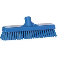 Brosse &agrave; r&eacute;curer pour planchers et murs, Crins Ferme, 12", Polyester, Bleu FMT Sales Ltd