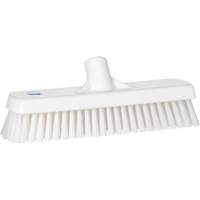 Brosse &agrave; r&eacute;curer pour planchers et murs, Crins Ferme, 12", Polyester, Blanc FMT Sales Ltd
