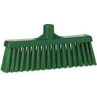 T&ecirc;te de balai droit, Crins Moyen, 12", Polyester, Vert FMT Sales Ltd